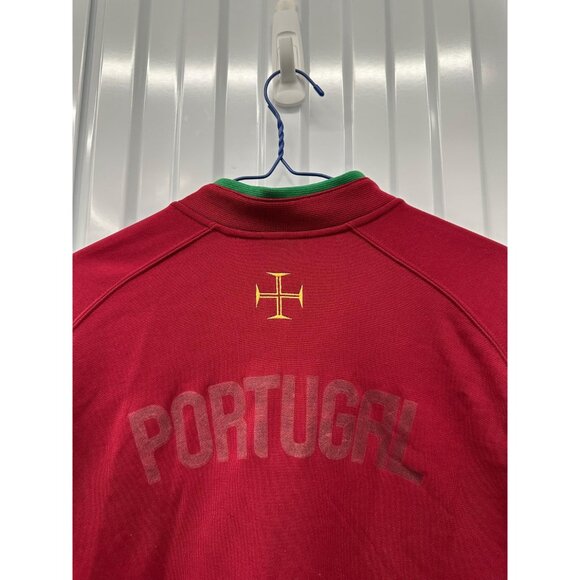 Vintage Nike Portugal Soccer Jacket Red Full Zip Track Jacket Size Large - Picture 5 of 7